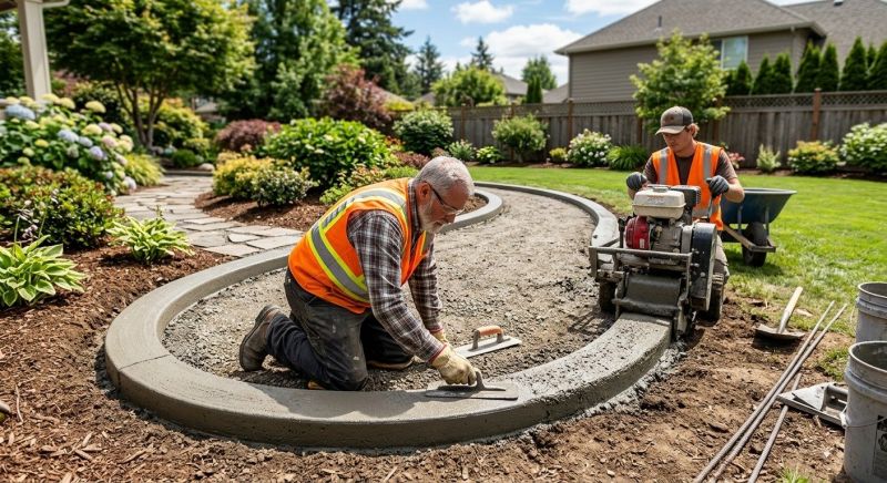 Our team working on Concrete Installation projects in San Marcos, TX