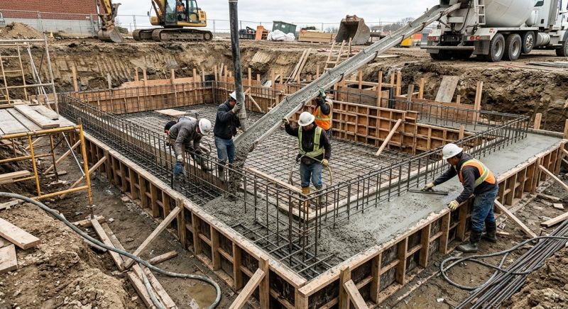 Basement Concrete Installation in Kyle, TX