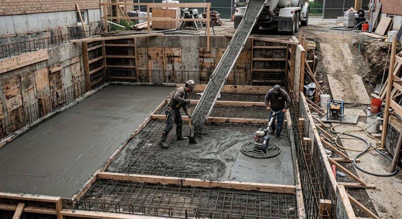 Basement Concrete Installation in Lockhart, TX