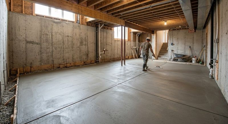 Basement Concrete Installation in New Braunfels, TX