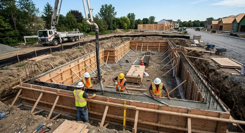 Cement Foundation Installation in San Marcos, TX