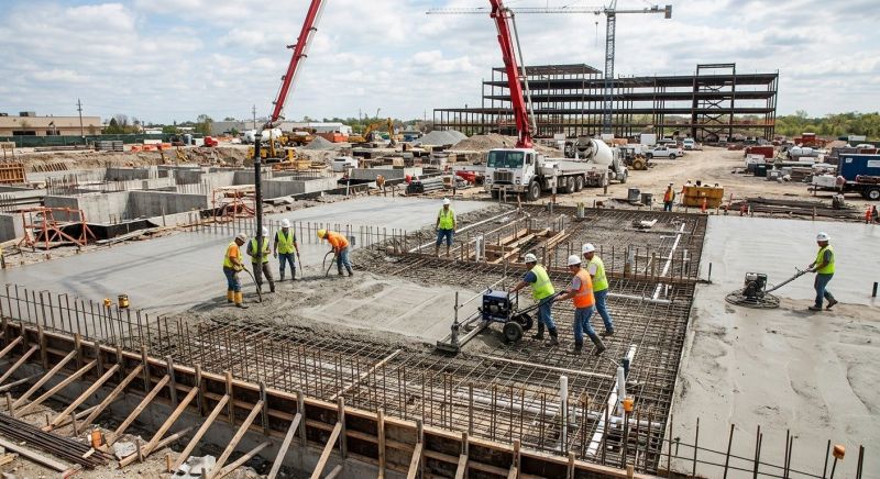 Commercial Slab Construction in Luling, TX