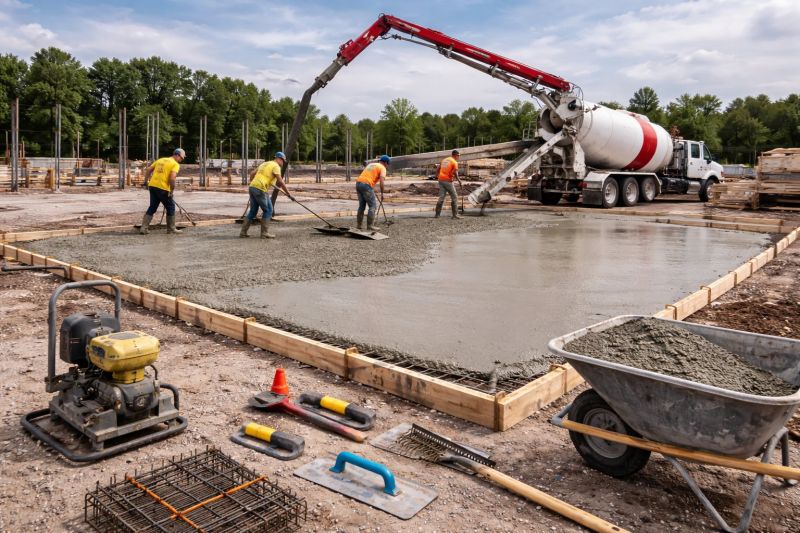 Commercial Slab Construction in New Braunfels, TX