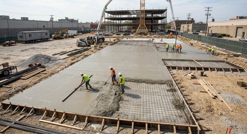Commercial Slab Installation in Comal County, TX