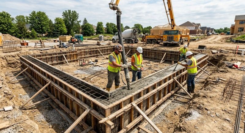 Foundation Wall Pouring in Canyon Lake, TX
