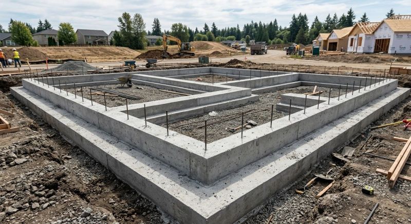 House Footing Construction in San Marcos, TX